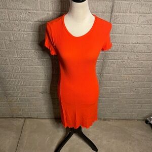 Elodie Ribbed Short‎ Sleeve Bodycon TShirt Dress Size Small